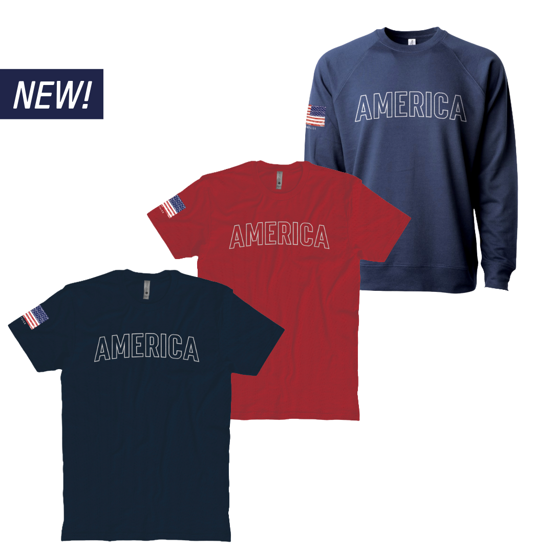 AMERICA - TEE & SWEATSHIRT
