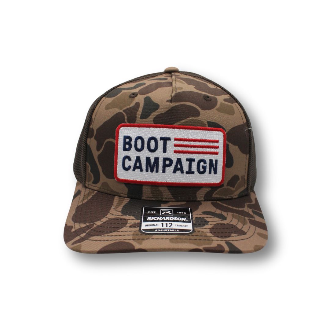 Boot Campaign Duck Camo Patch Hat