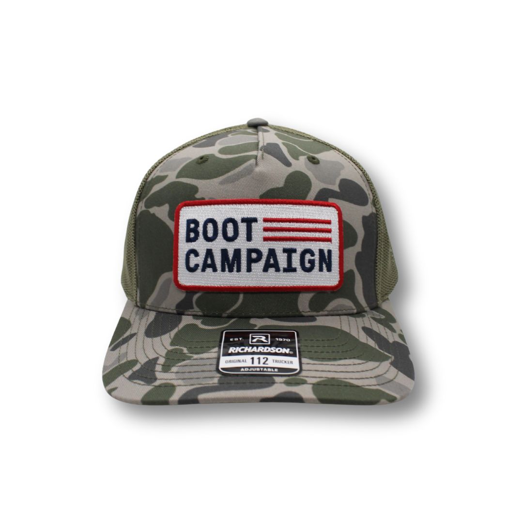 Boot Campaign Duck Camo Patch Hat