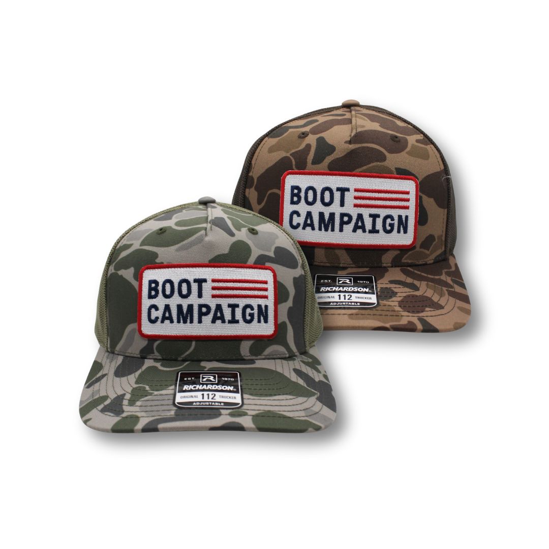 Boot Campaign Duck Camo Patch Hat