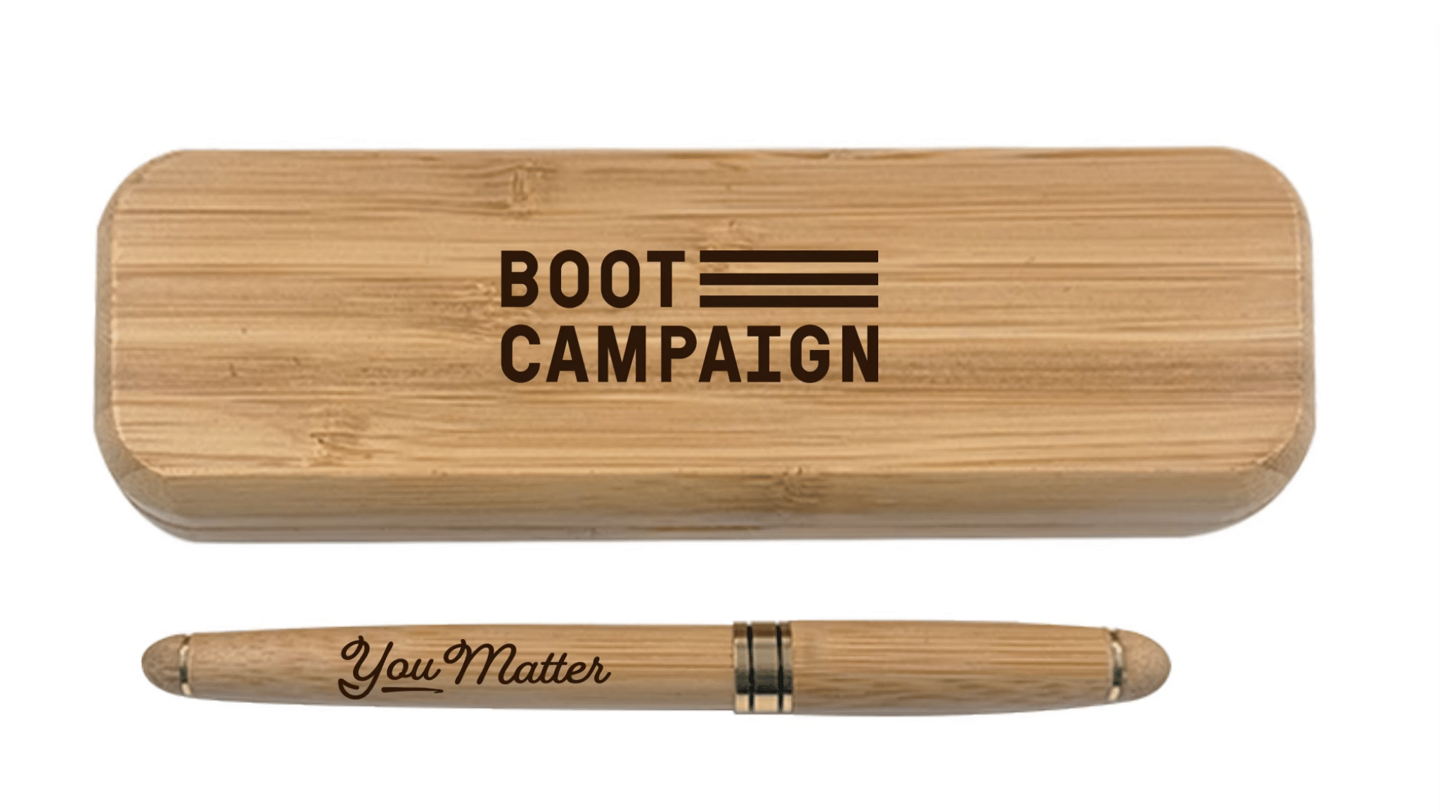 YOU MATTER Bamboo Pen & Case Set