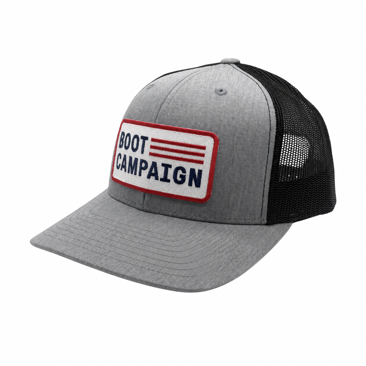 Heather Grey/Black Trucker Hat