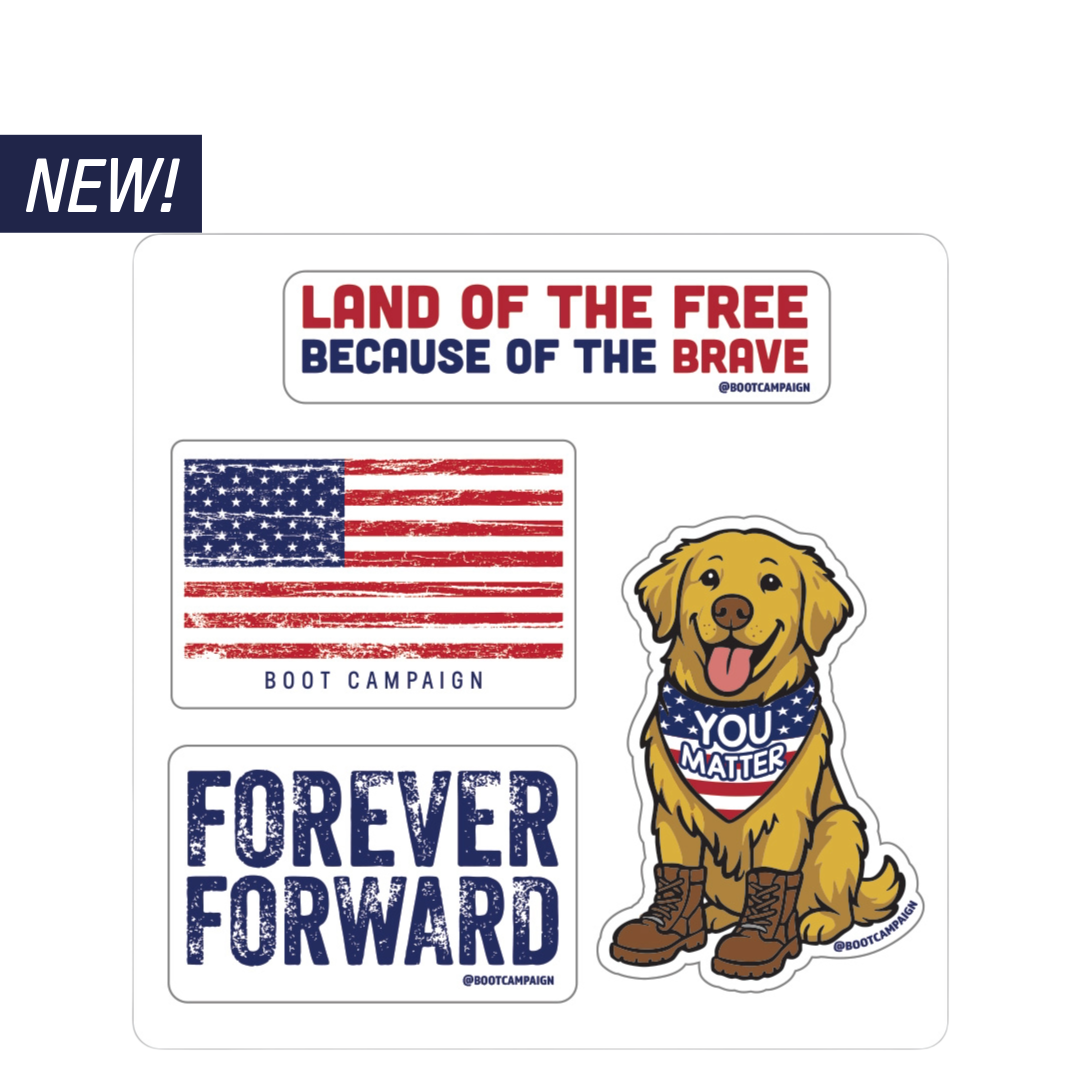 Boot Campaign Patriotic Stickers