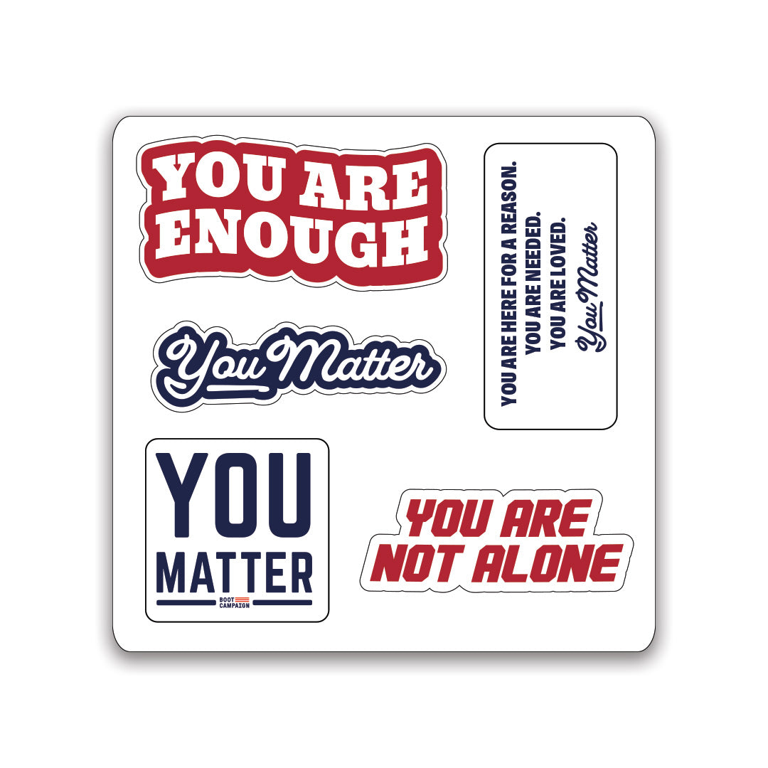 Boot Campaign YOU MATTER Stickers