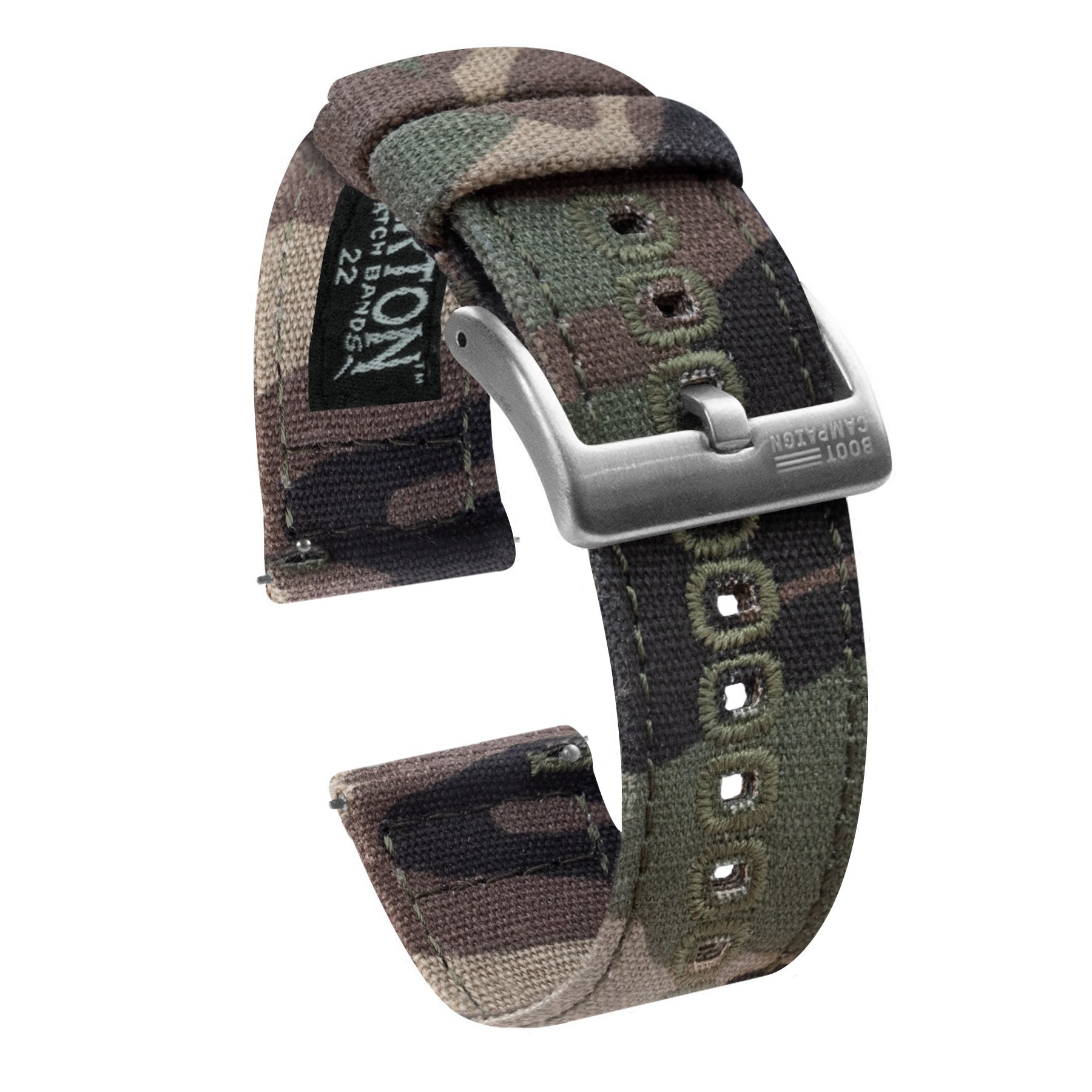 Camouflage Crafted Canvas Watch Band