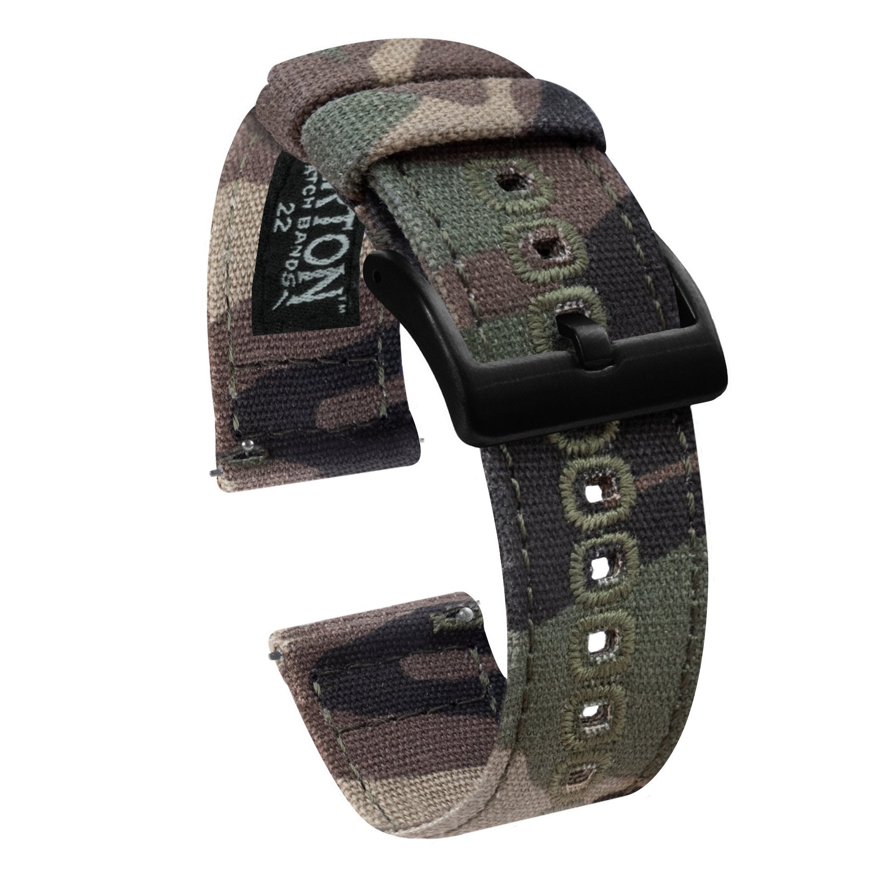 Camouflage Crafted Canvas Watch Band