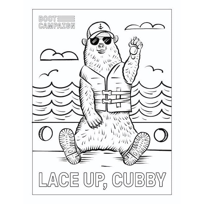 LACE UP, COLORING PAGES