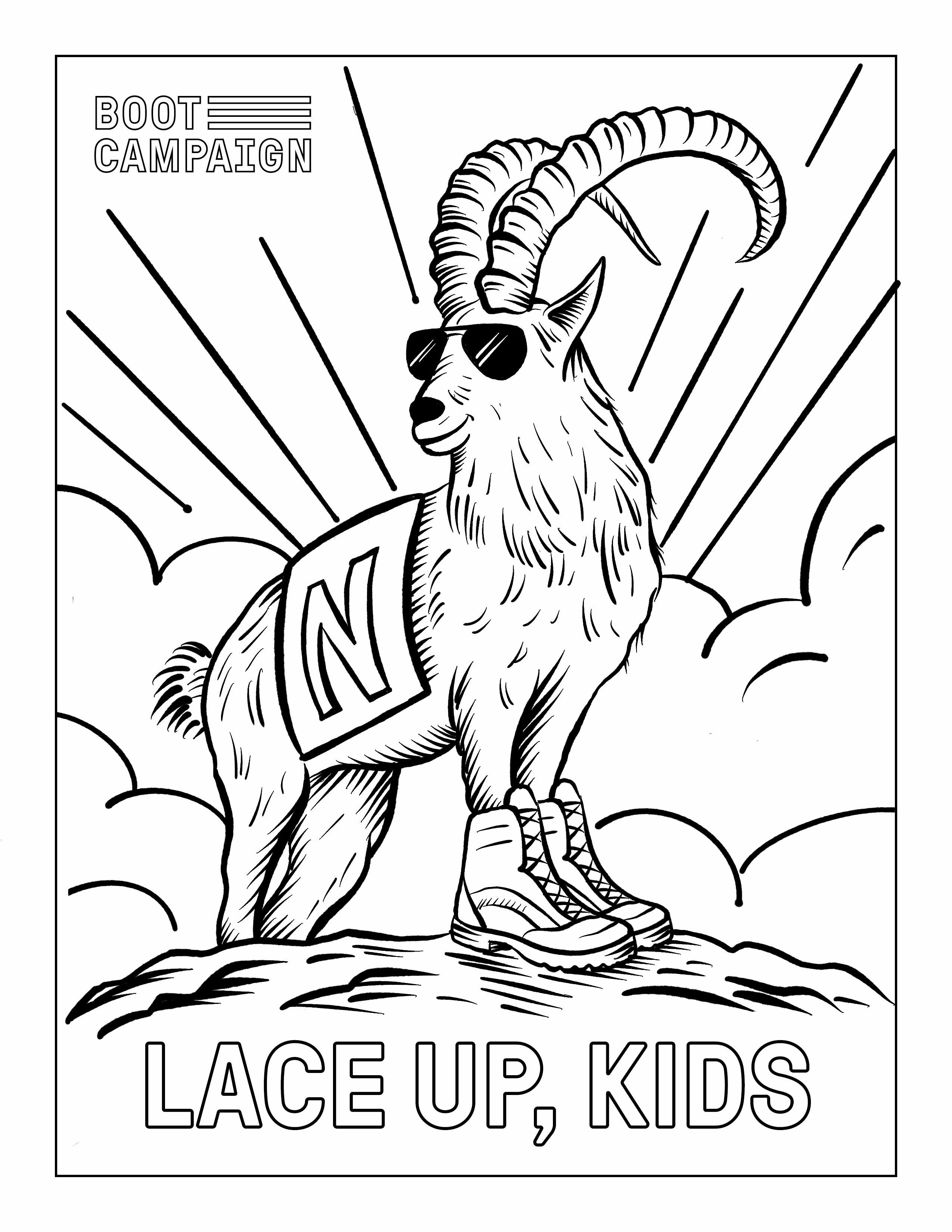 LACE UP, COLORING PAGES